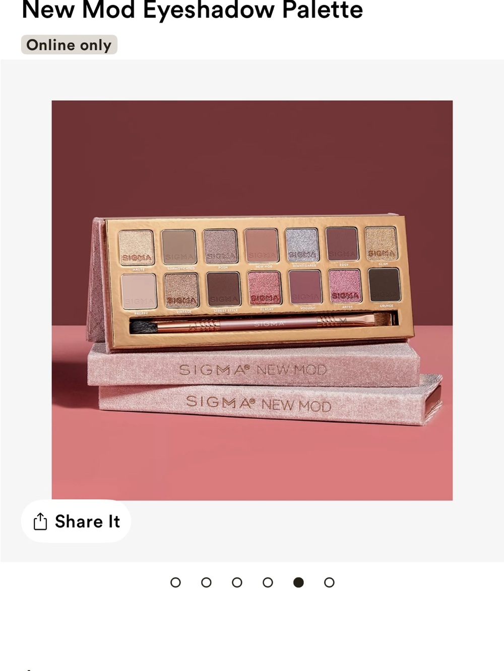 💖SPOTLIGHT💖Sigma New Mod Eyeshadow Palette